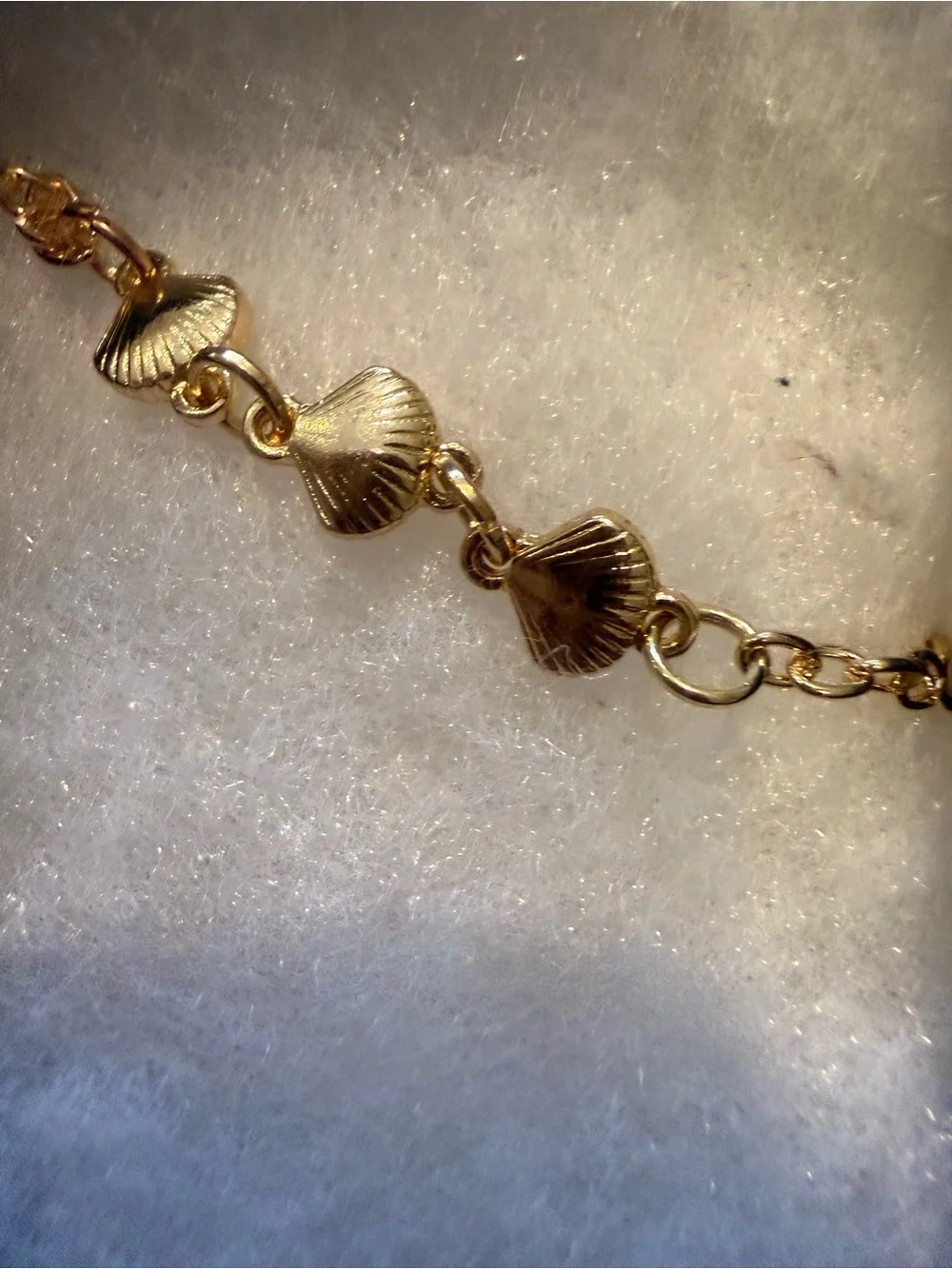 Gold Shell Link Bracelet - Women Jewelry